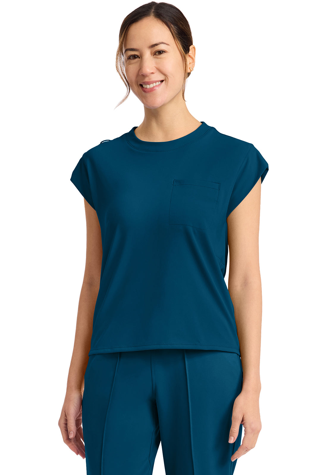 Cherokee Achieve Ladies Crew Neck Scrub Top CK936