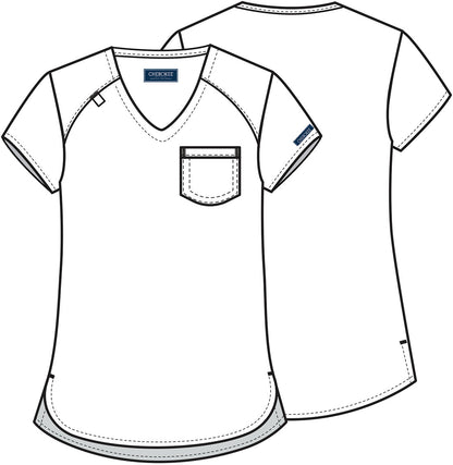 Cherokee Ultra Women's Tuck-in Scrub Top CK954A