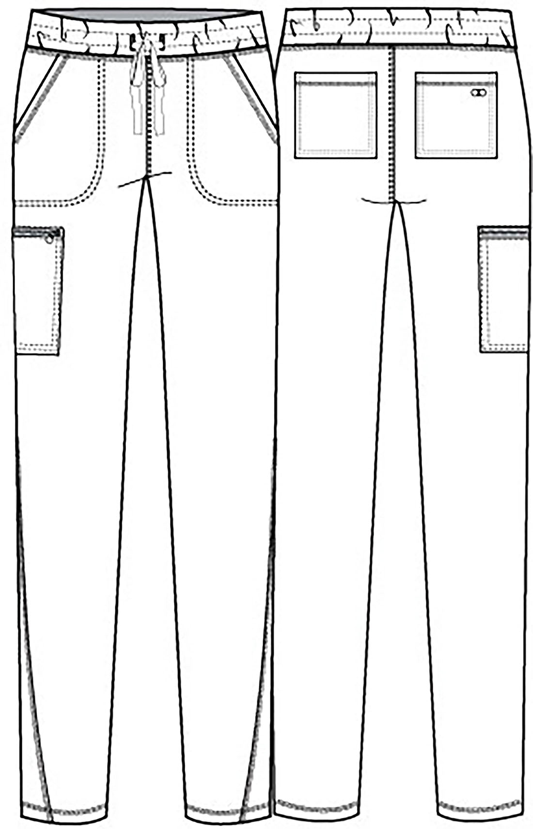 Cherokee Allura Ladies Tapered Leg Scrub Pants CKA184