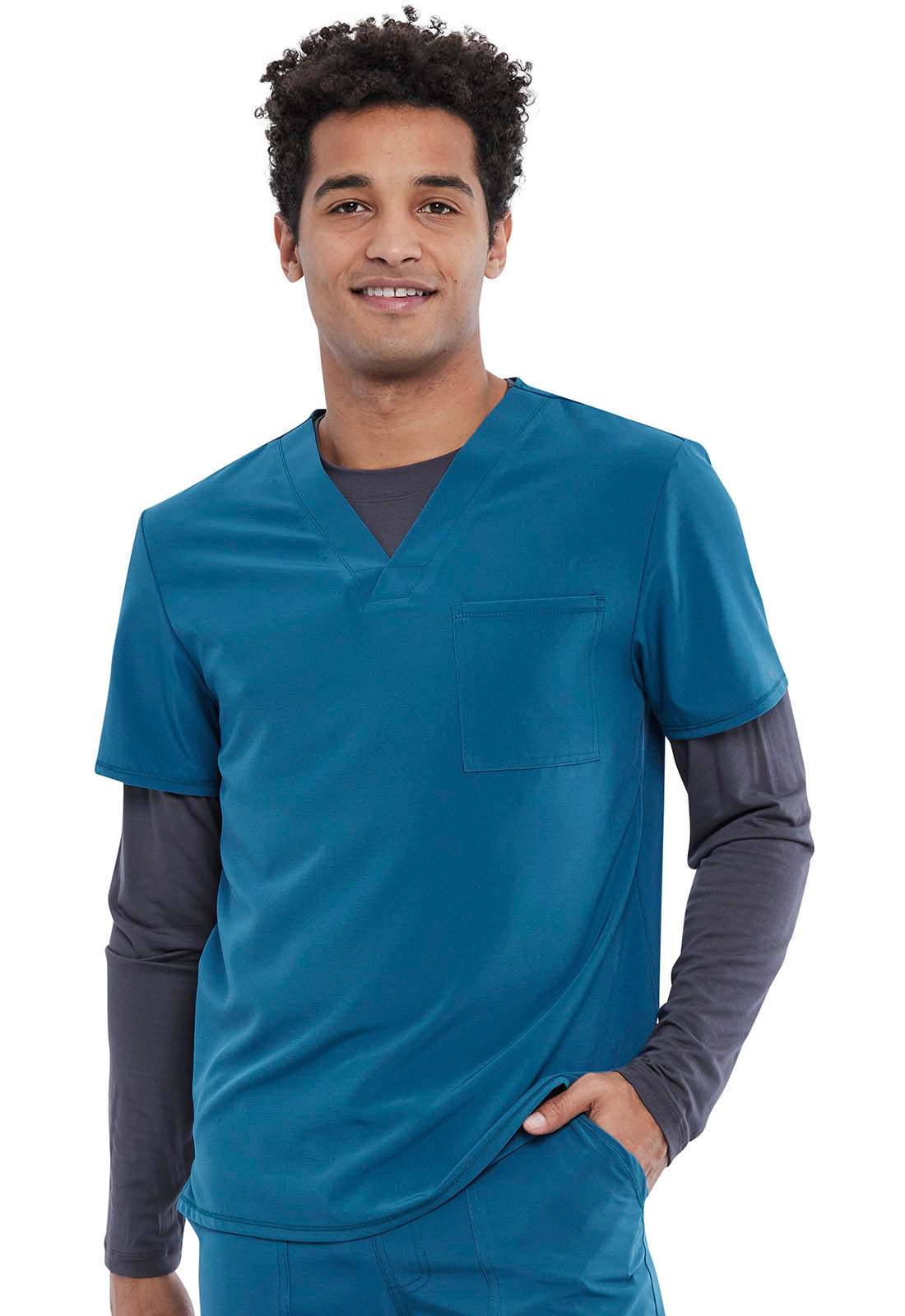Cherokee Allura Men's Tuckable V-Neck Top  CKA689