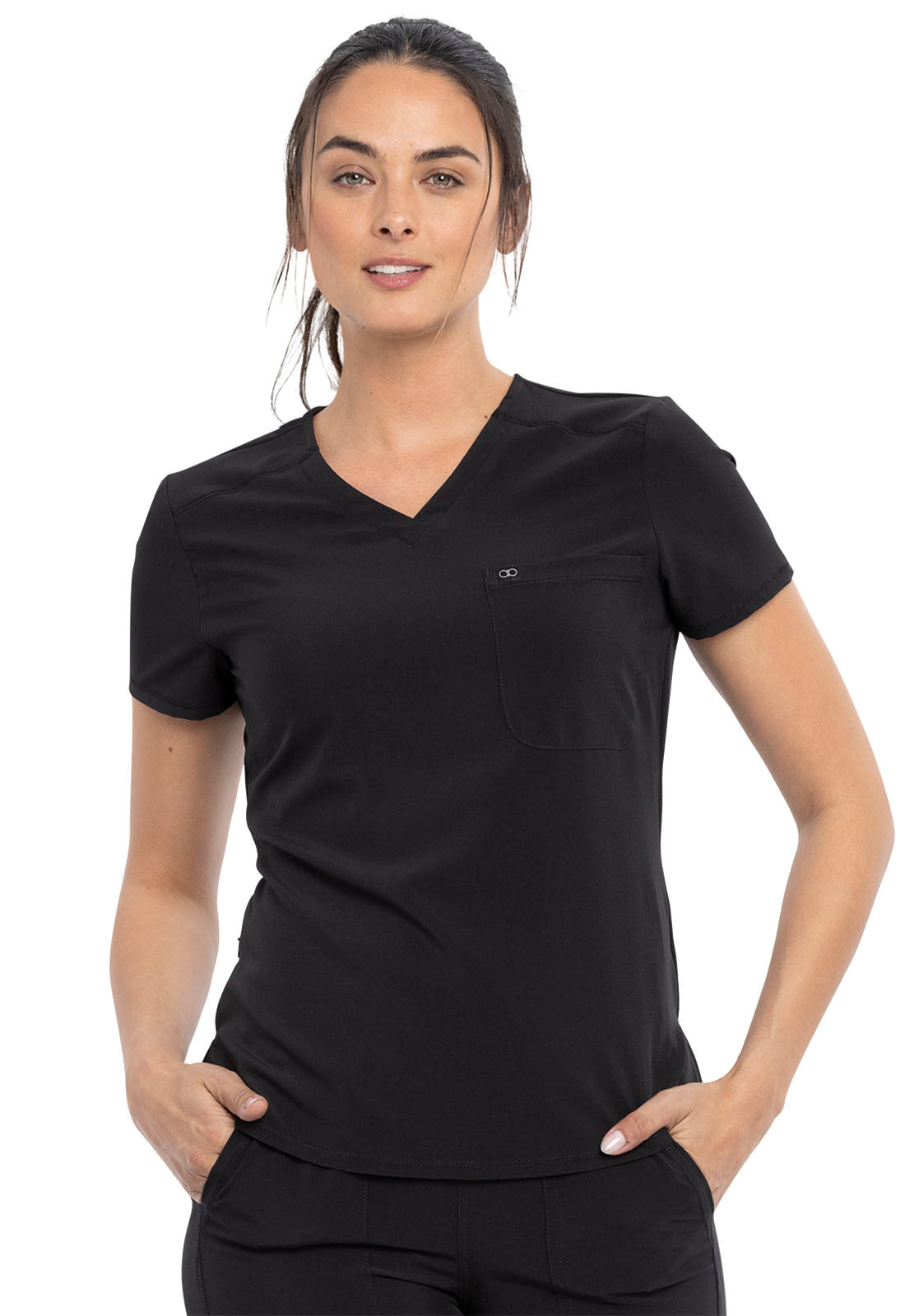 Cherokee Allura Ladies Tuckable V-Neck Top CKA690