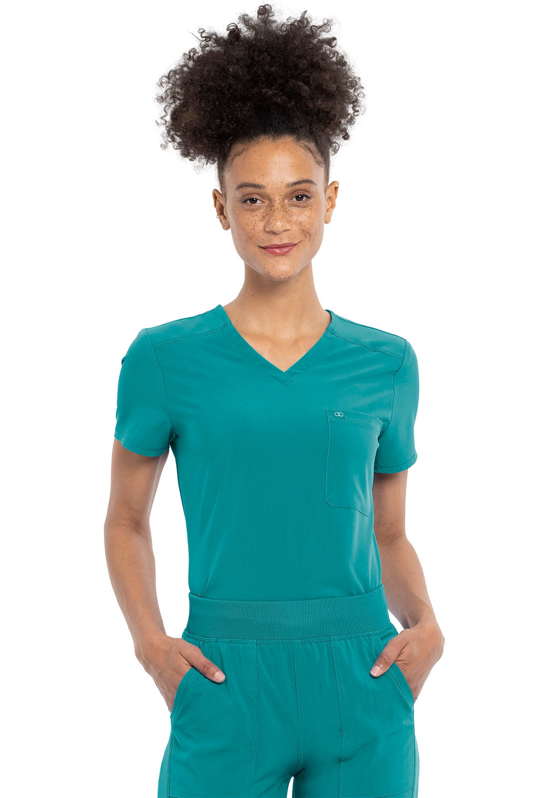 Cherokee Allura Ladies Tuckable V-Neck Top CKA690