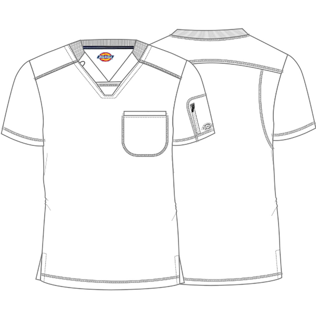 Dickies Dynamix Men's V-Neck Scrub Top DK610