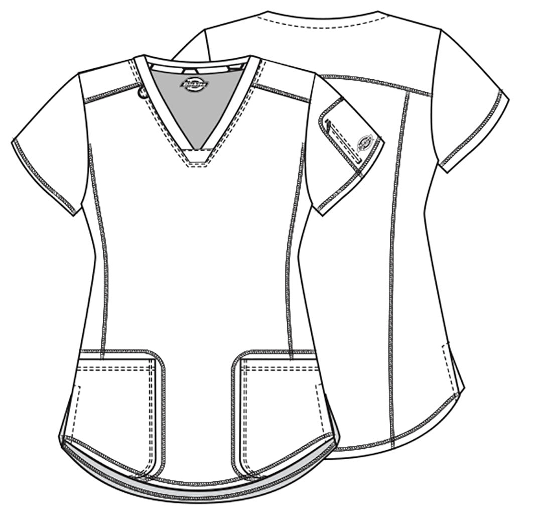 Dickies Dynamic Ladies Scrub Top DK730