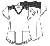 Dickies Dynamic Ladies Scrub Top DK740