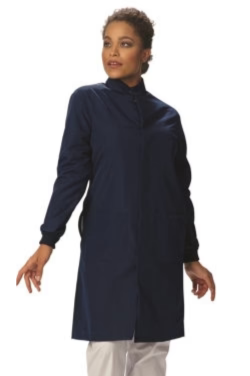 Fashion Seal Fluid Resistant Unisex Snap Lab Coat 6419