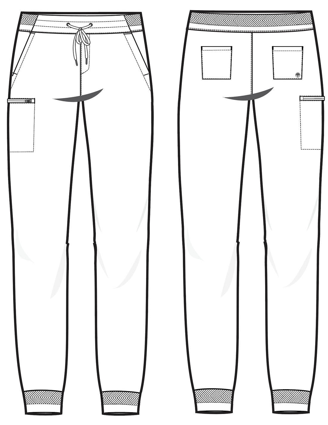 Healing Hands Men's 5 Pocket Jogger Pant HH157