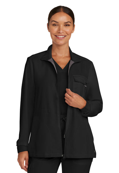 Healing Hands Quest Ladies Zip Front Scrub Jacket HH360