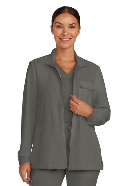Healing Hands Quest Ladies Zip Front Scrub Jacket HH360
