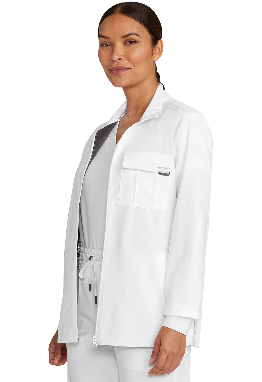 Healing Hands Quest Ladies Zip Front Scrub Jacket HH360