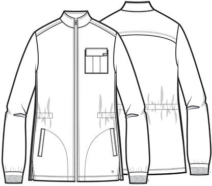 Healing Hands Quest Men's Zip Front Scrub Jacket HH361