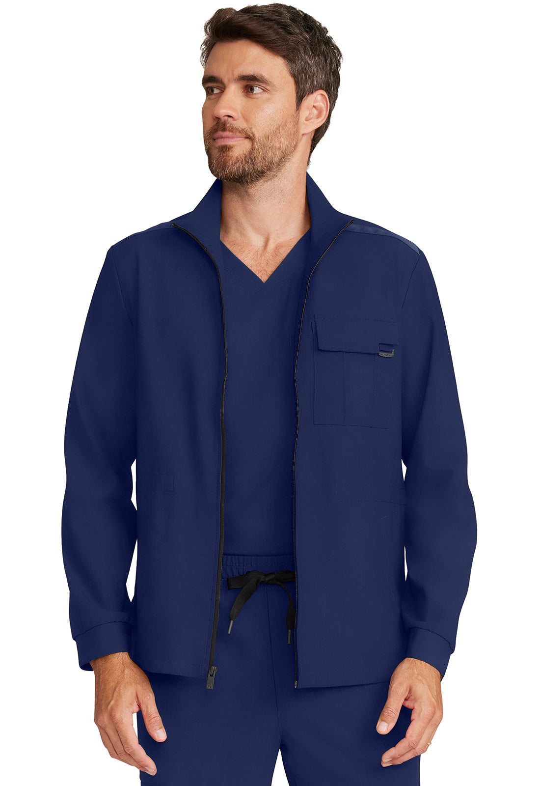 Healing Hands Quest Men's Zip Front Scrub Jacket HH361