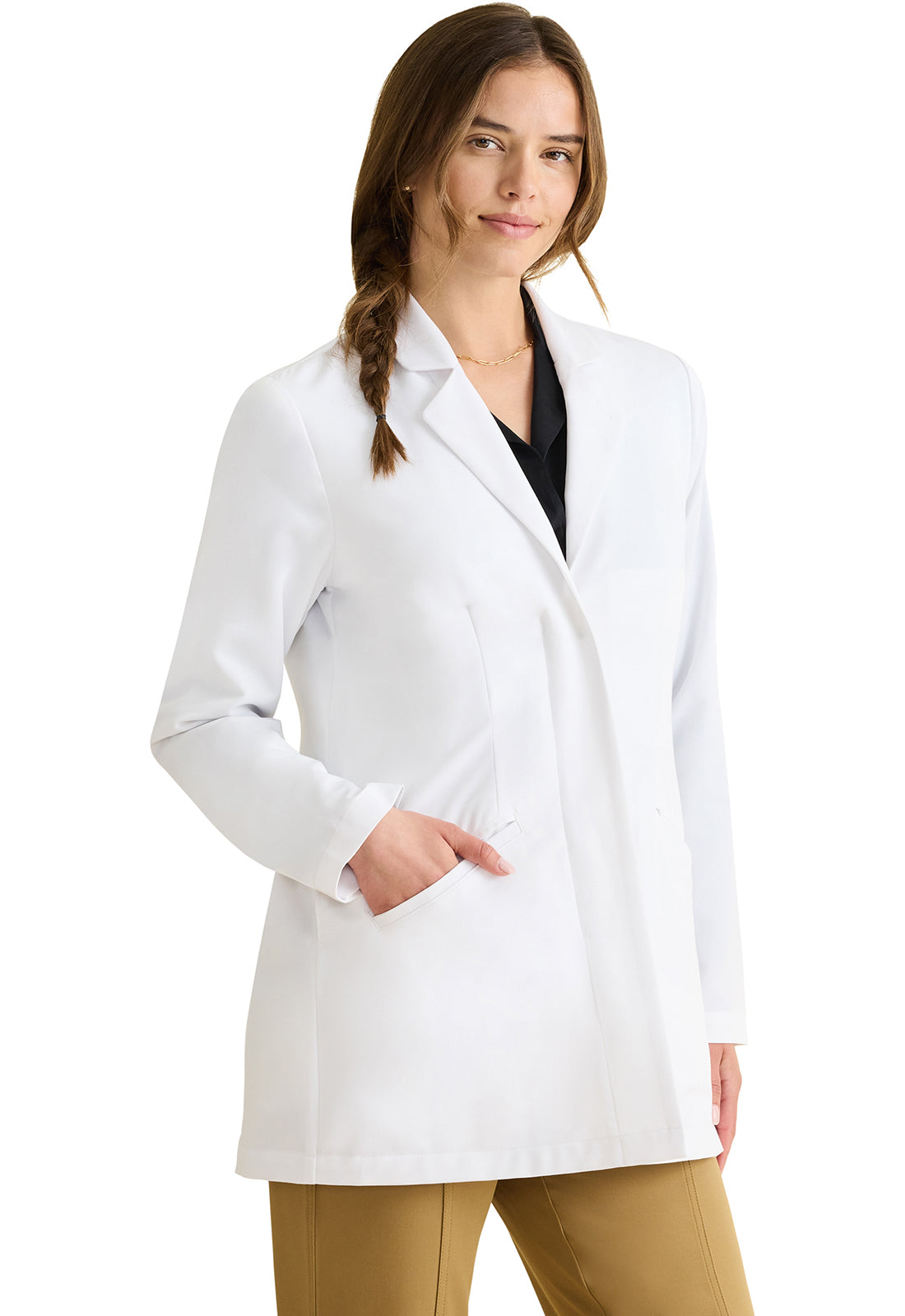 Healing Hands 31" Fable Zipper Lab Coat HH400