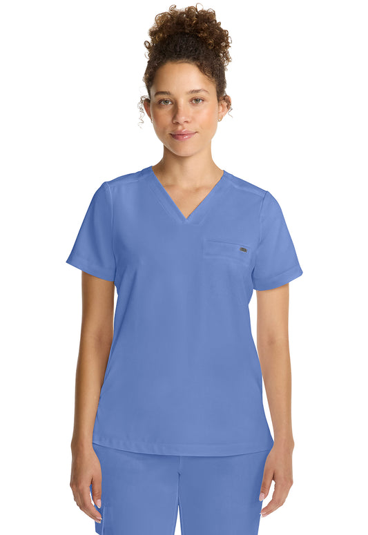 Healing Hands Quest Tuck-in V Neck Top  HH755