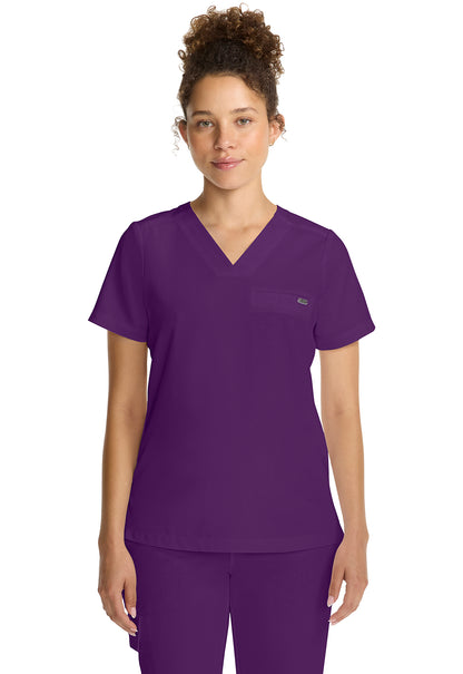 Healing Hands Quest Tuck-in V Neck Top  HH755