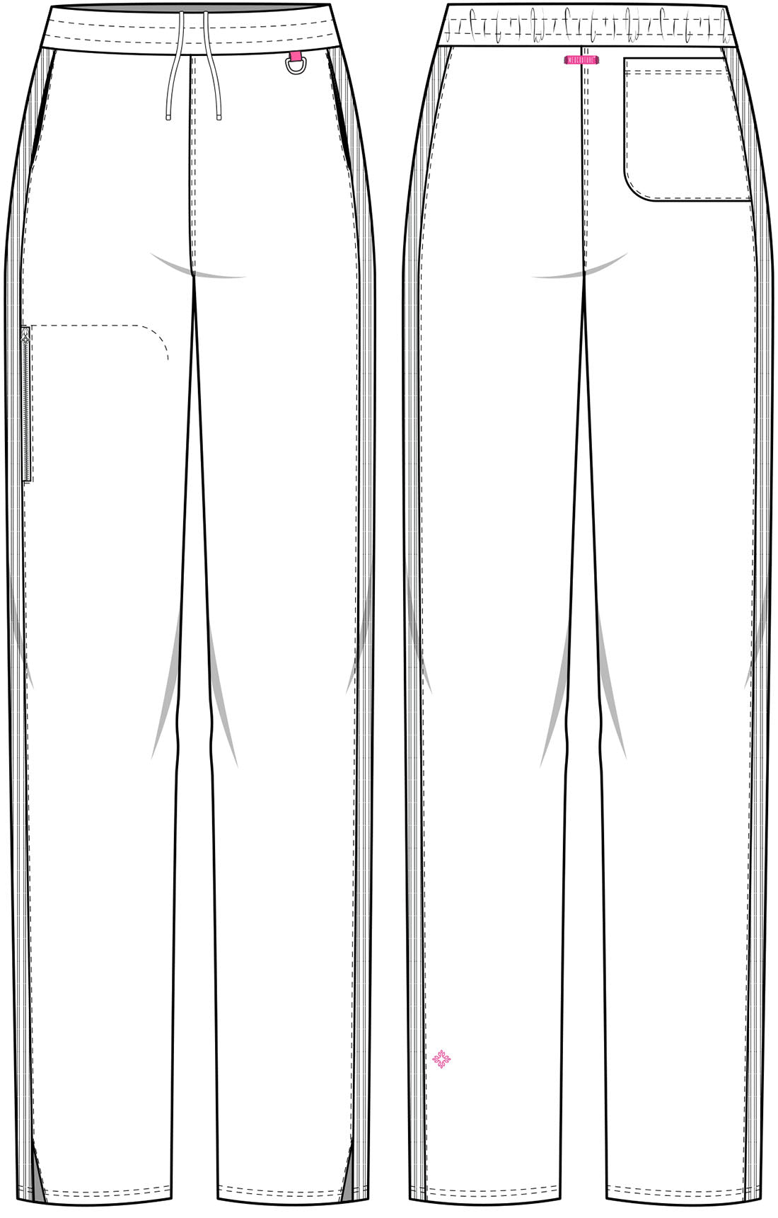 MedCouture MCAmp Straight Leg Scrub Pant  MC103