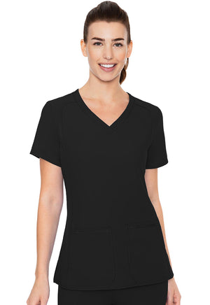 MedCouture Insight Side Pocket Scrub Top MC2468