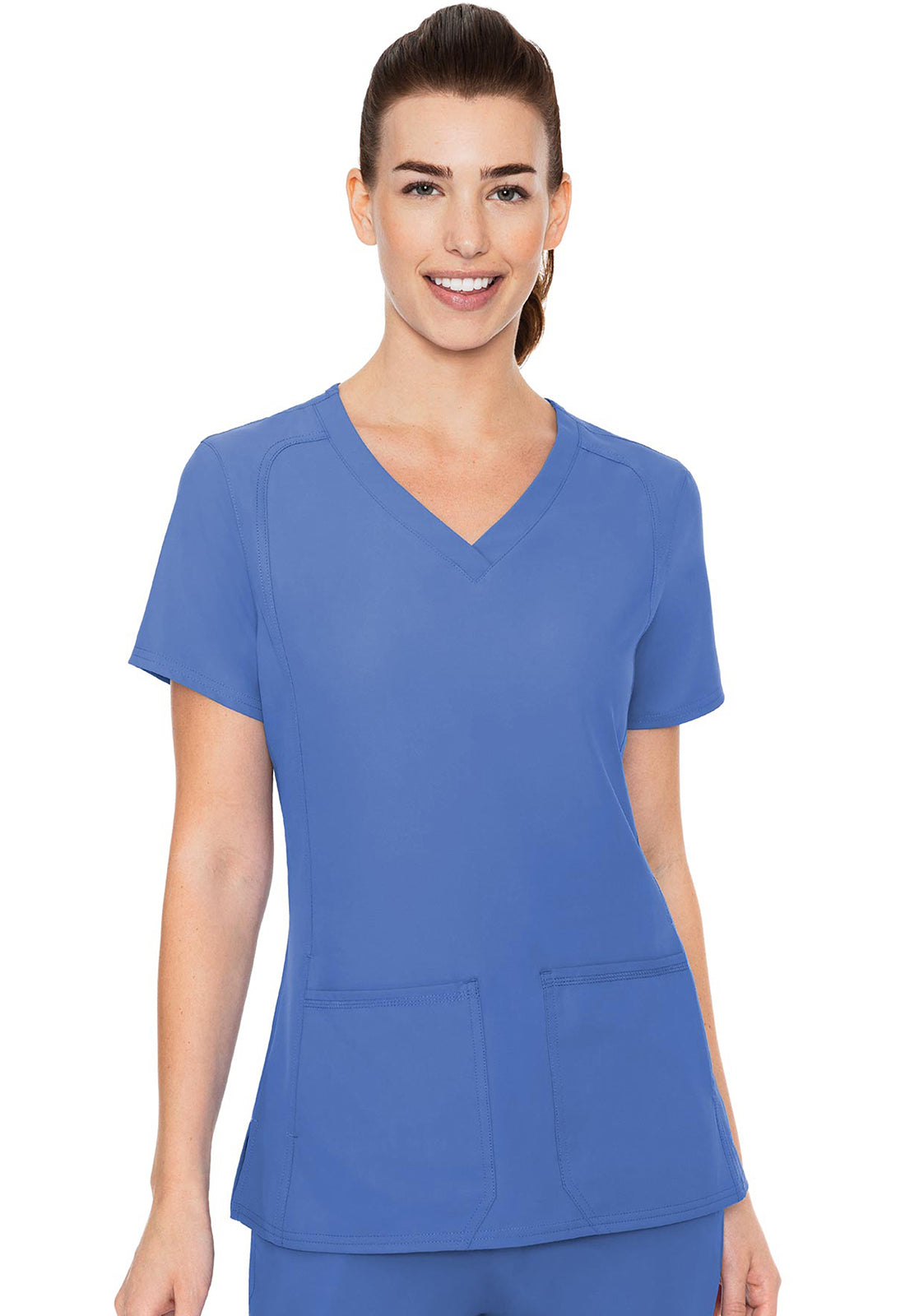 MedCouture Insight Side Pocket Scrub Top MC2468