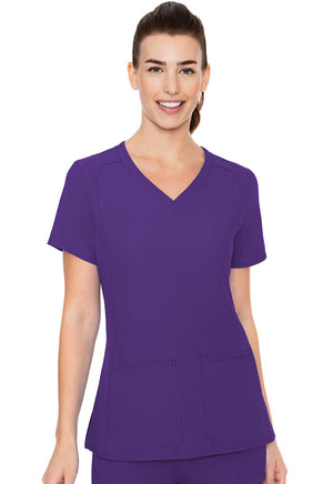 MedCouture Insight Side Pocket Scrub Top MC2468