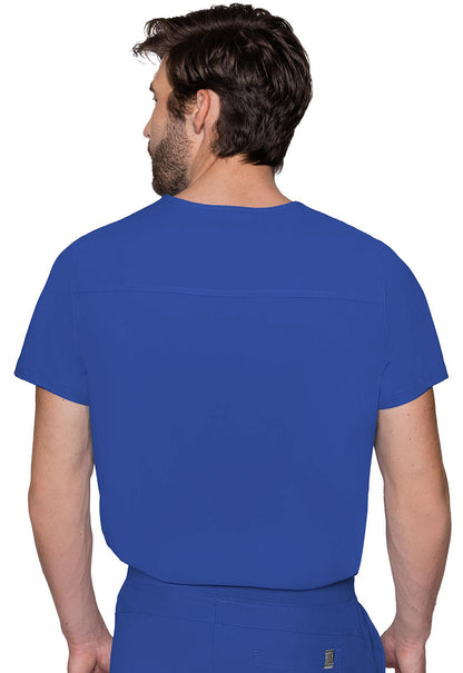 MedCouture Insight Men's Neck Scrub Top MC2478