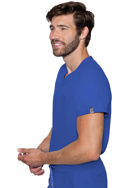 MedCouture Insight Men's Neck Scrub Top MC2478