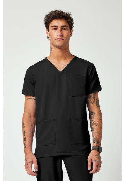 MedCouture Insight Men's 3 Pocket Scrub Top MC2486