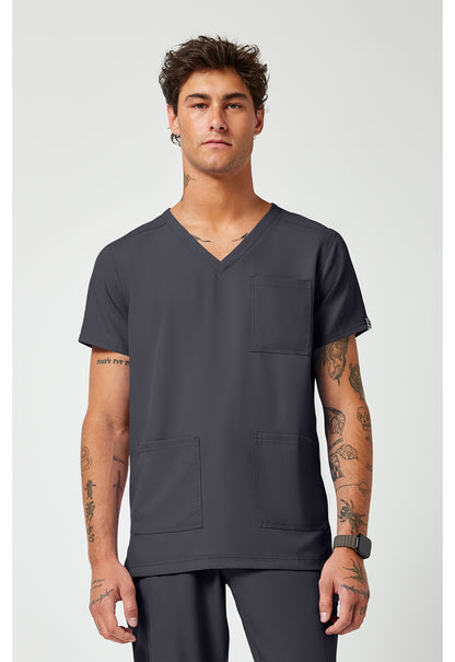 MedCouture Insight Men's 3 Pocket Scrub Top MC2486