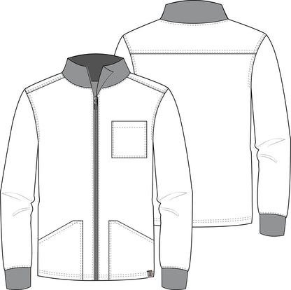 MedCouture Insight Men's Zipper Scrub Jacket MC360