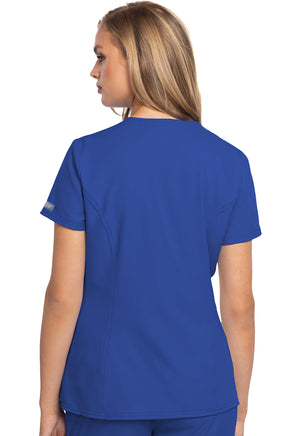 MedCouture Insight Zip Front Henley Scrub Top MC609