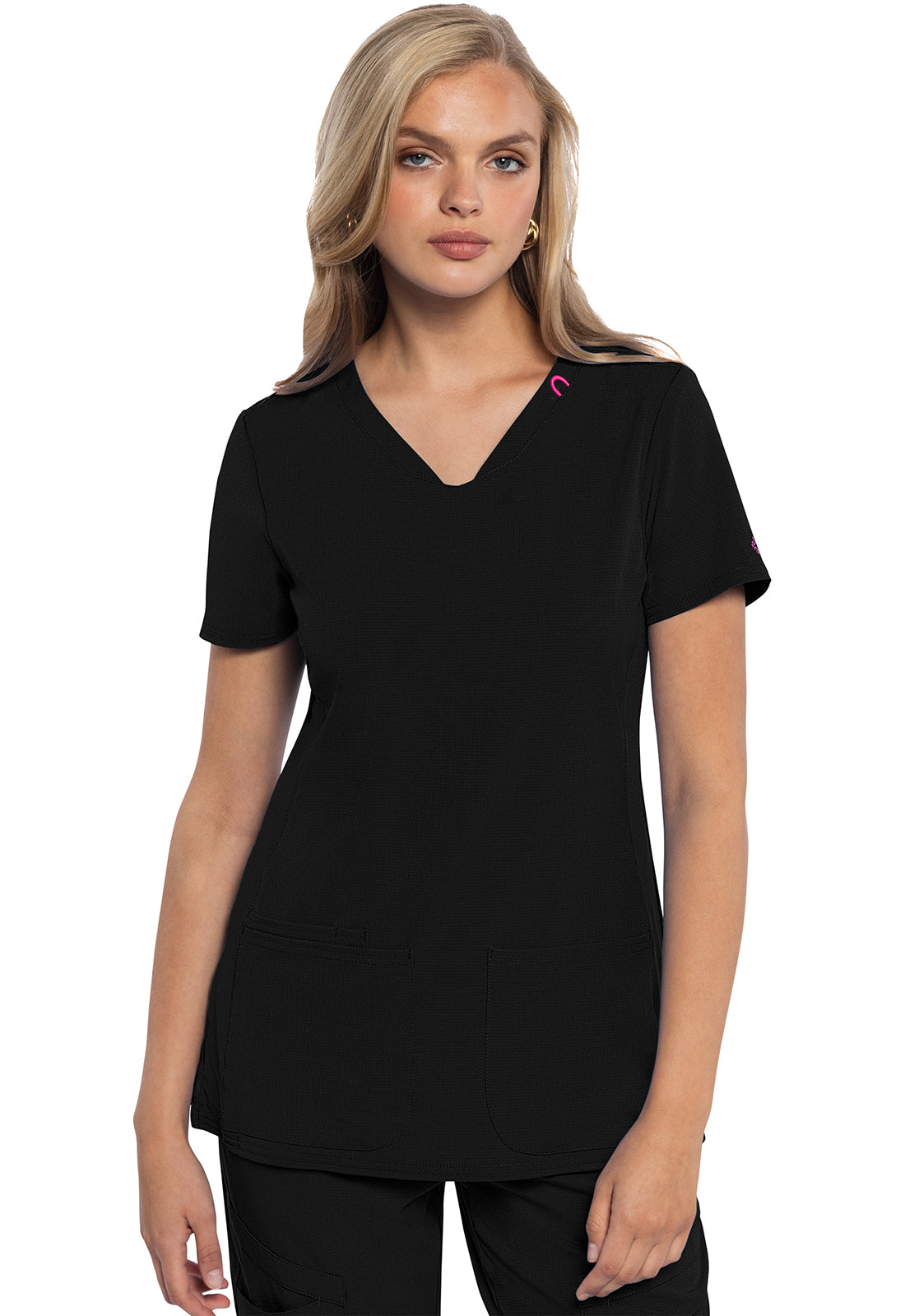 MedCouture MC Amp V Neck Scrub Top MC702