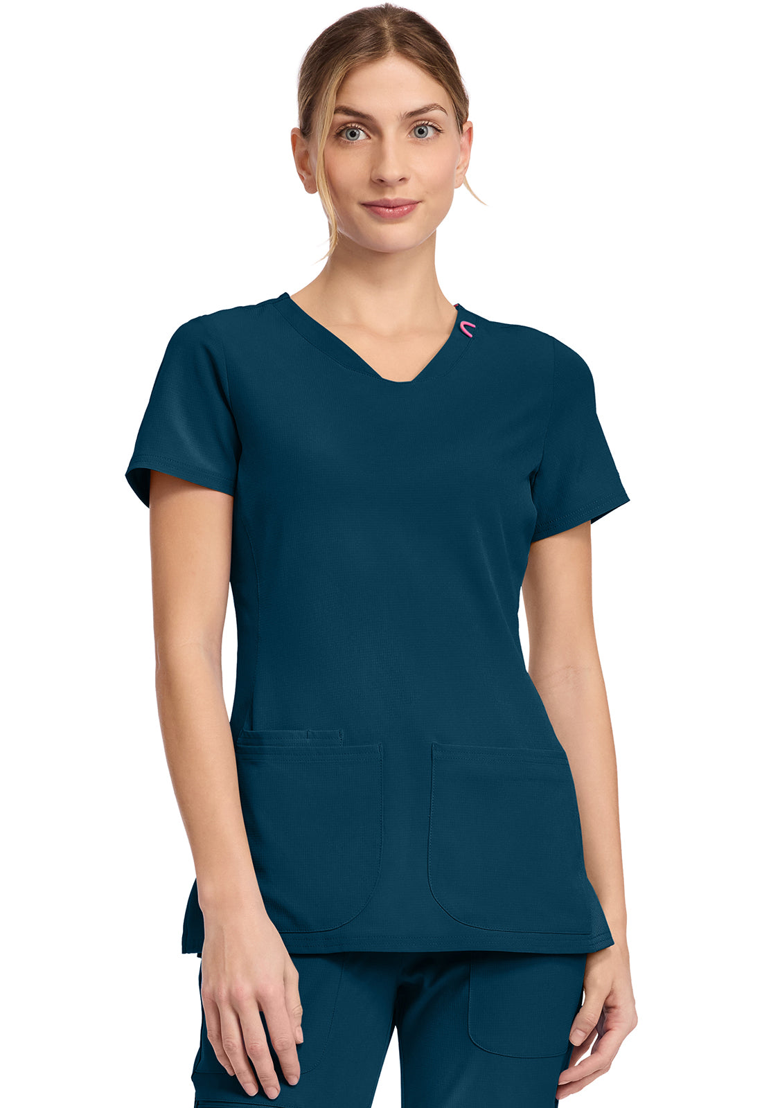 MedCouture MC Amp V Neck Scrub Top MC702