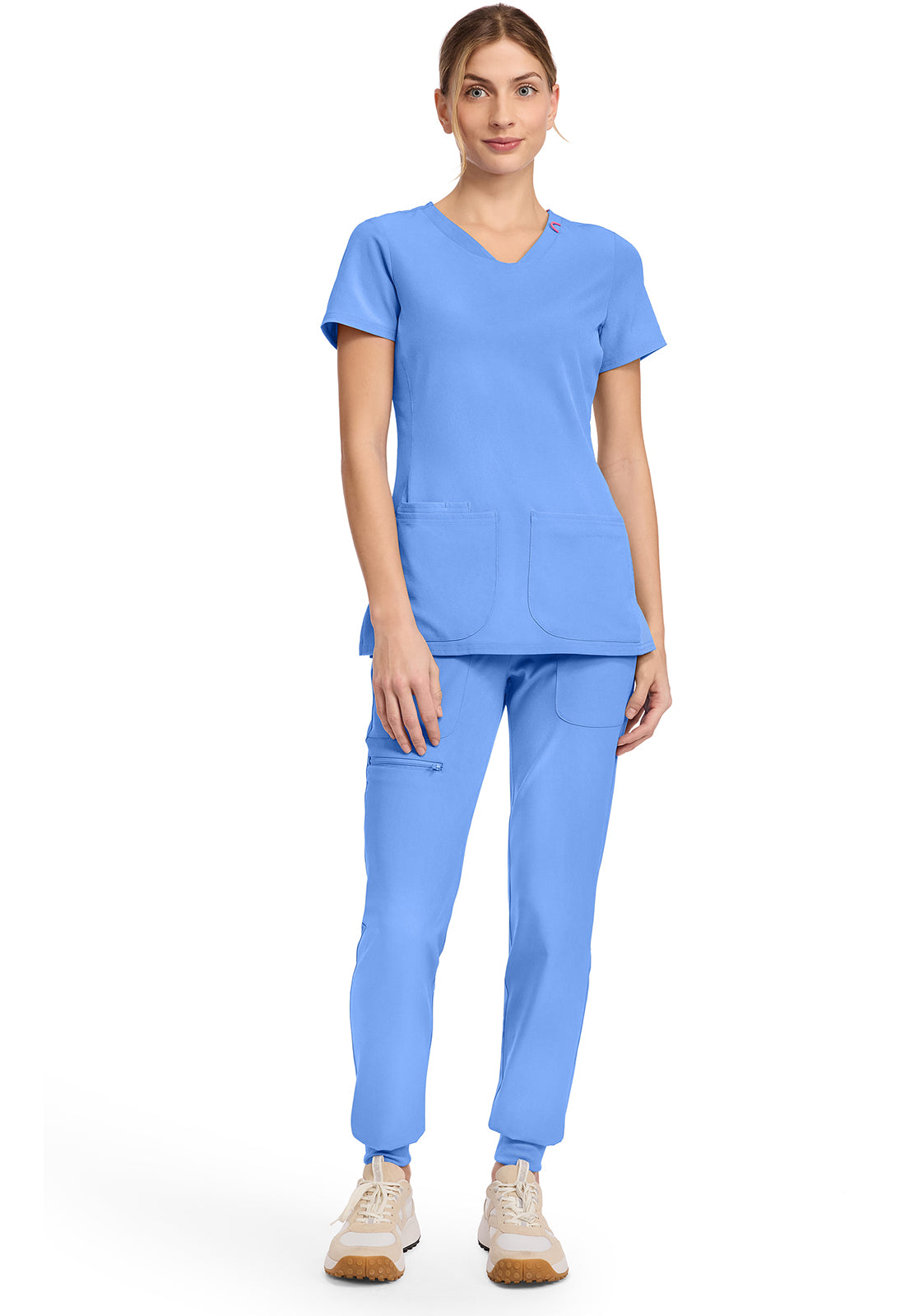 MedCouture MC Amp V Neck Scrub Top MC702