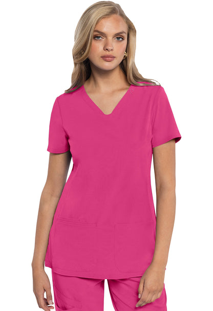 MedCouture MC Amp V Neck Scrub Top MC702