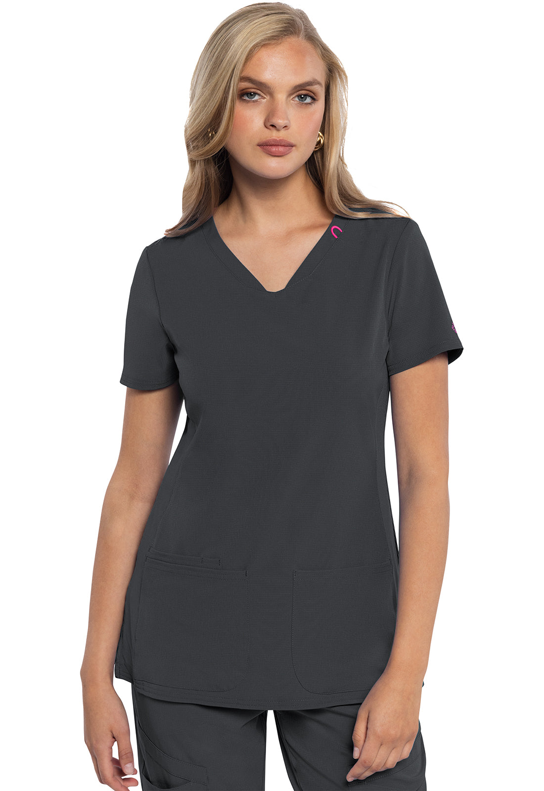 MedCouture MC Amp V Neck Scrub Top MC702