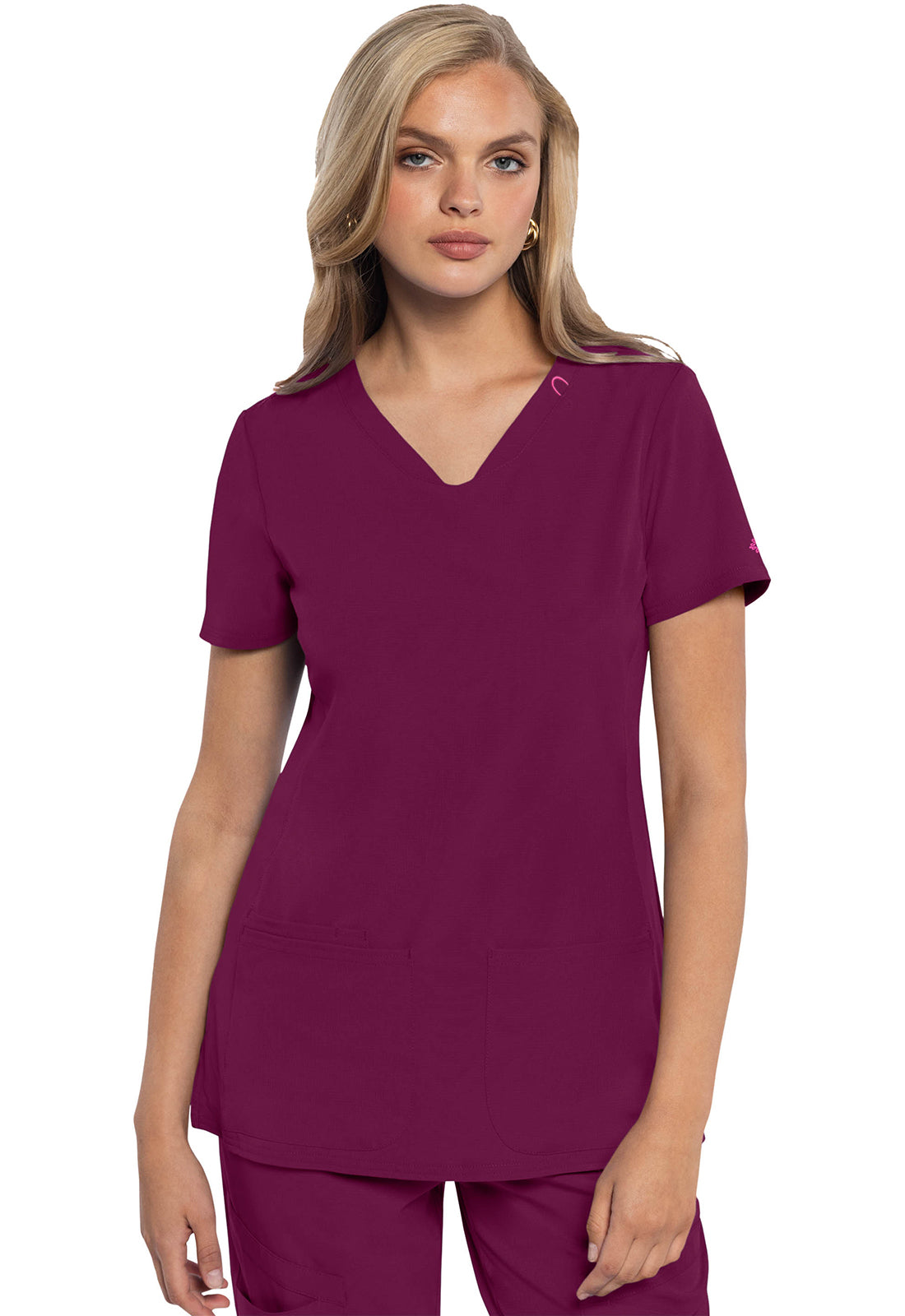 MedCouture MC Amp V Neck Scrub Top MC702