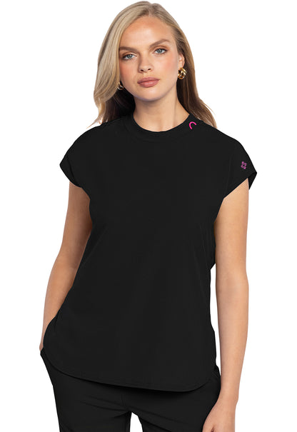 MedCouture MC Amp Round Neck Scrub Top MC703