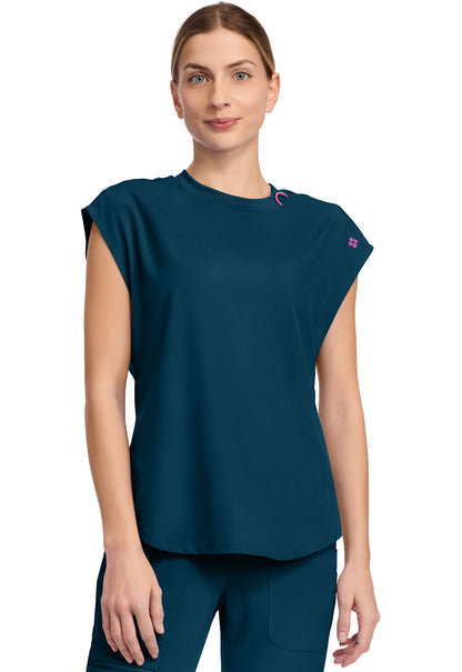 MedCouture MC Amp Round Neck Scrub Top MC703