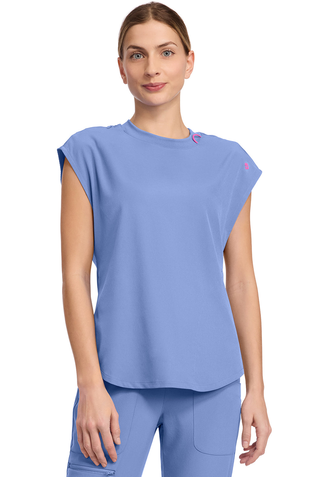 MedCouture MC Amp Round Neck Scrub Top MC703