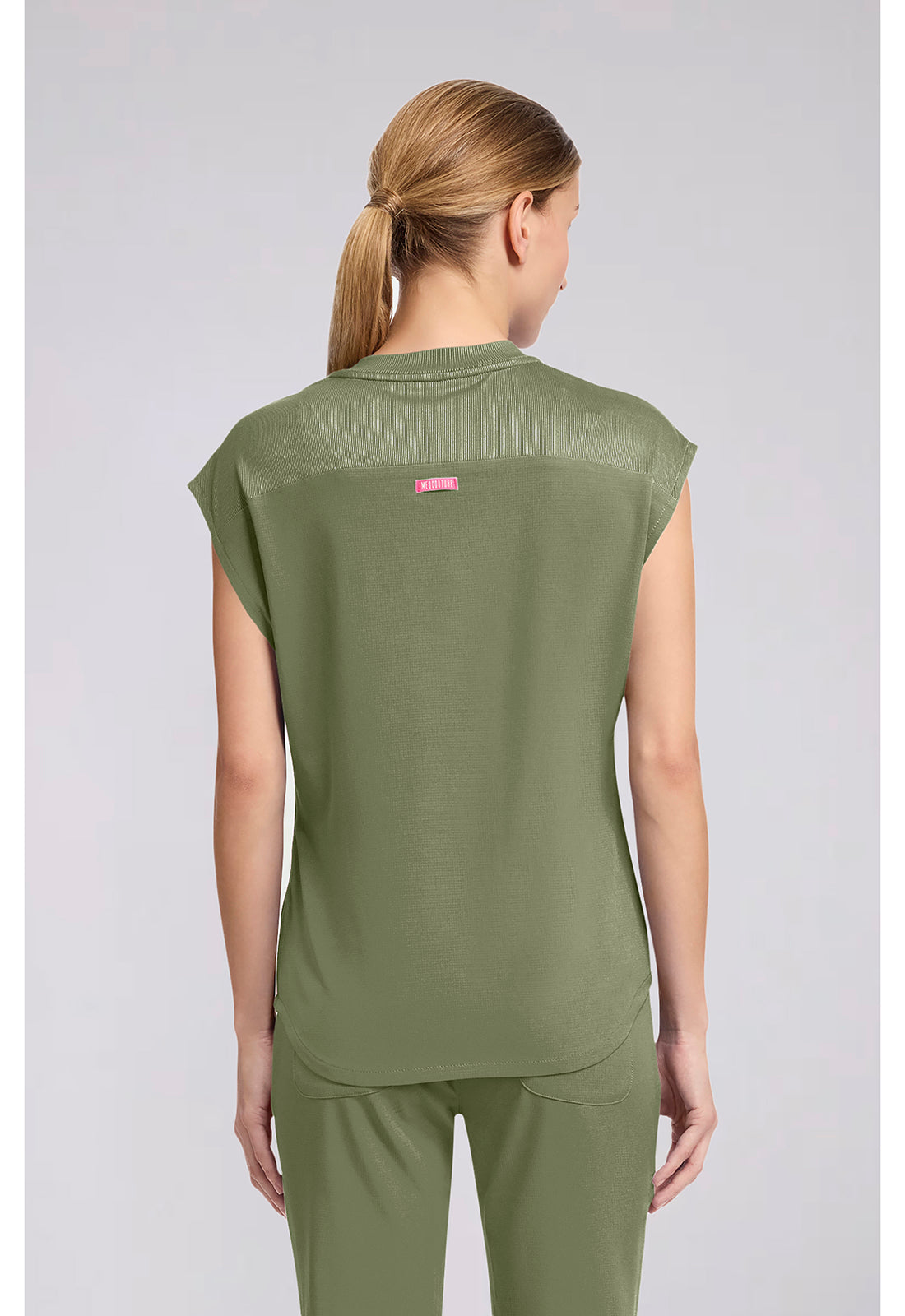 MedCouture MC Amp Round Neck Scrub Top MC703