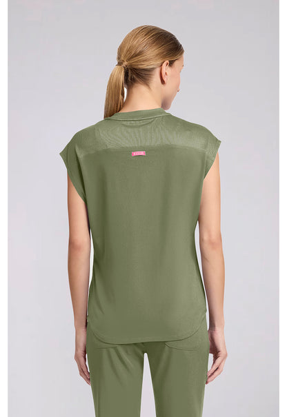 MedCouture MC Amp Round Neck Scrub Top MC703