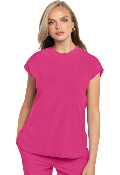 MedCouture MC Amp Round Neck Scrub Top MC703