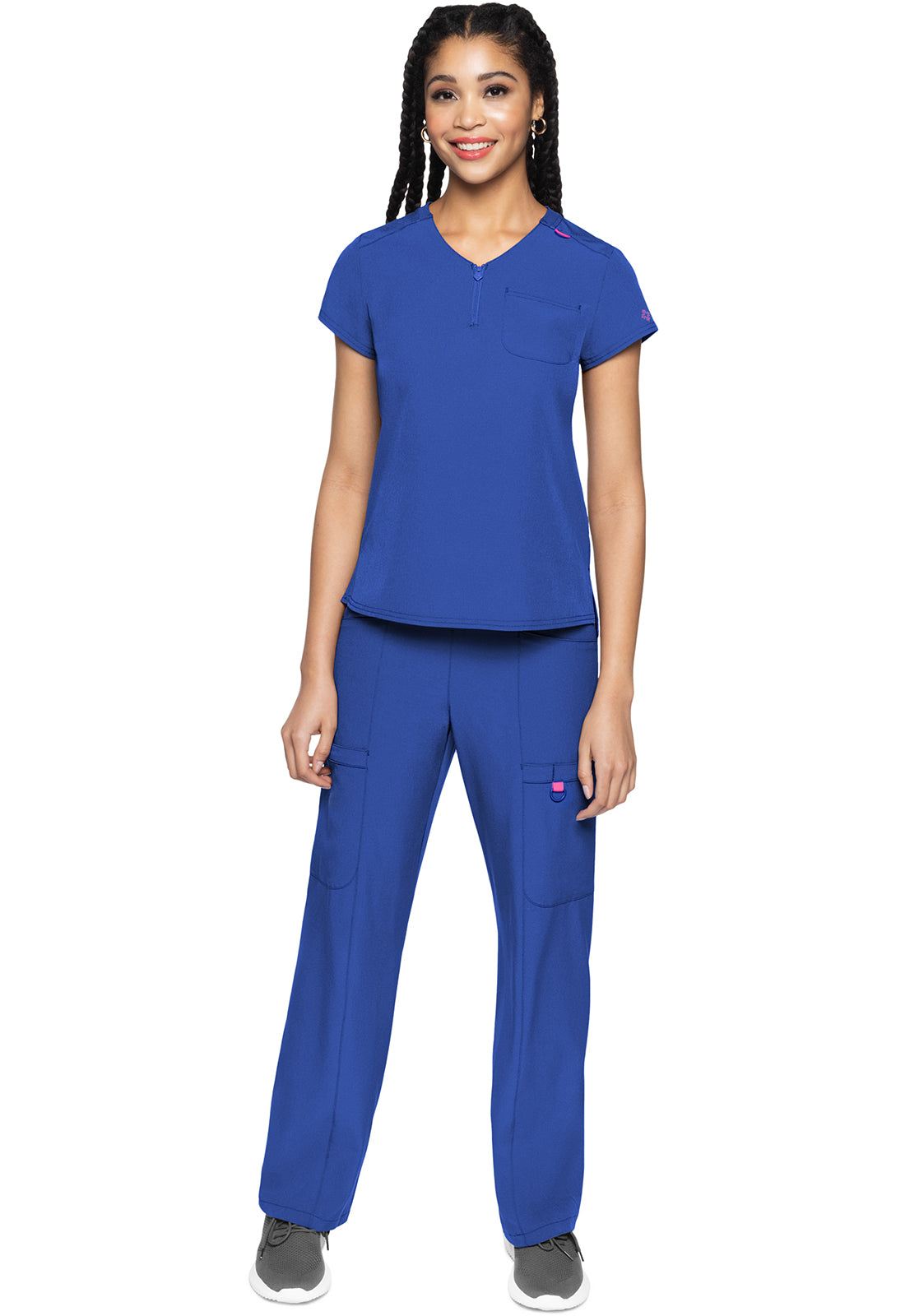 MedCouture MC Amp 1/4 Zip Scrub Top MC705