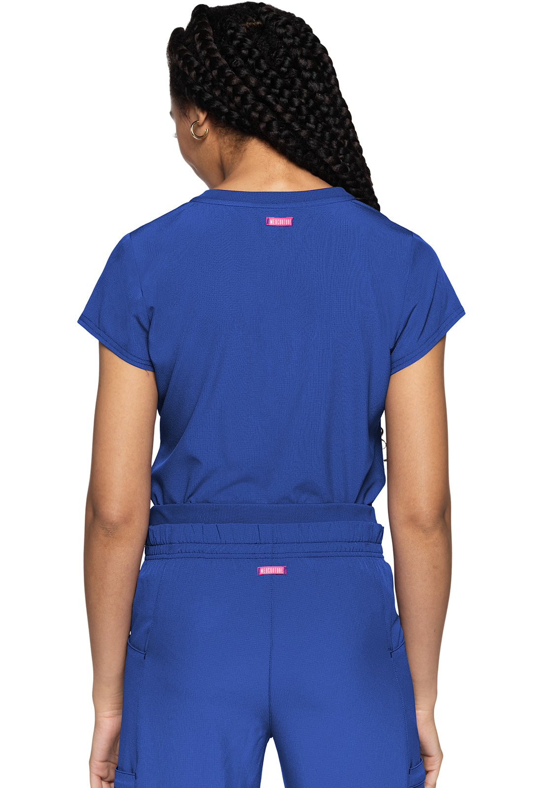 MedCouture MC Amp 1/4 Zip Scrub Top MC705
