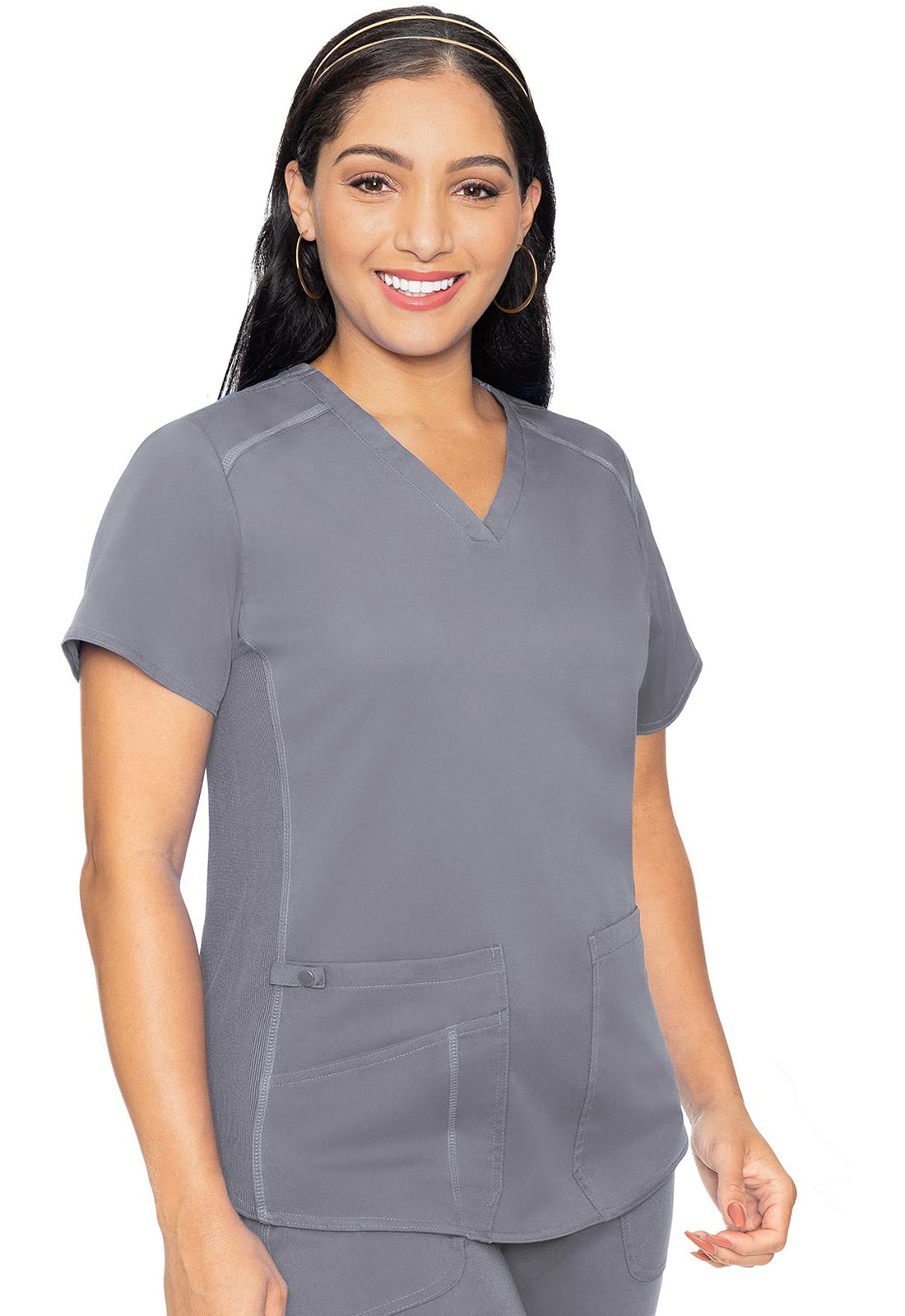 MedCouture Touch V-Neck Shirttail Scrub Top MC7459