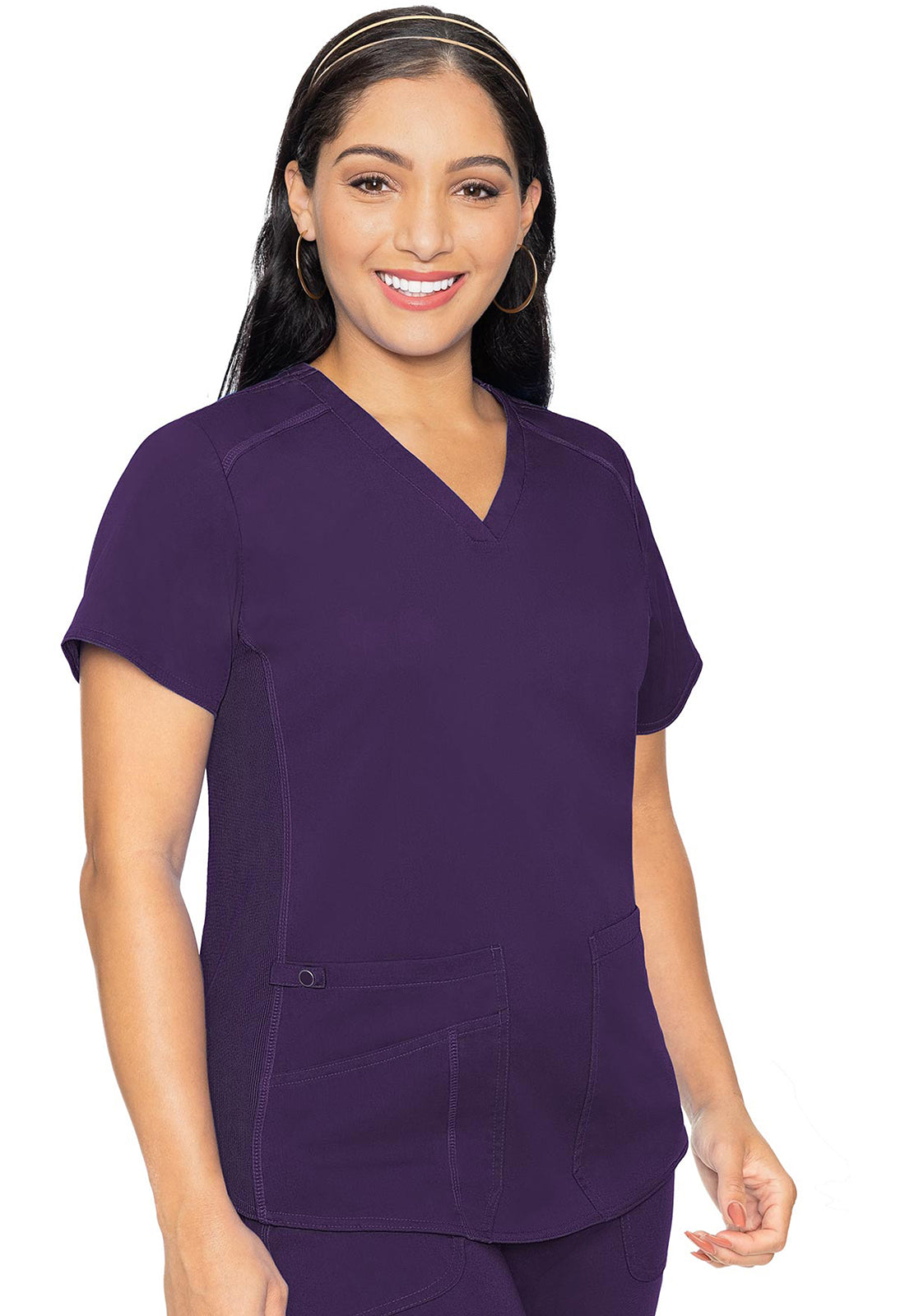 MedCouture Touch V-Neck Shirttail Scrub Top MC7459