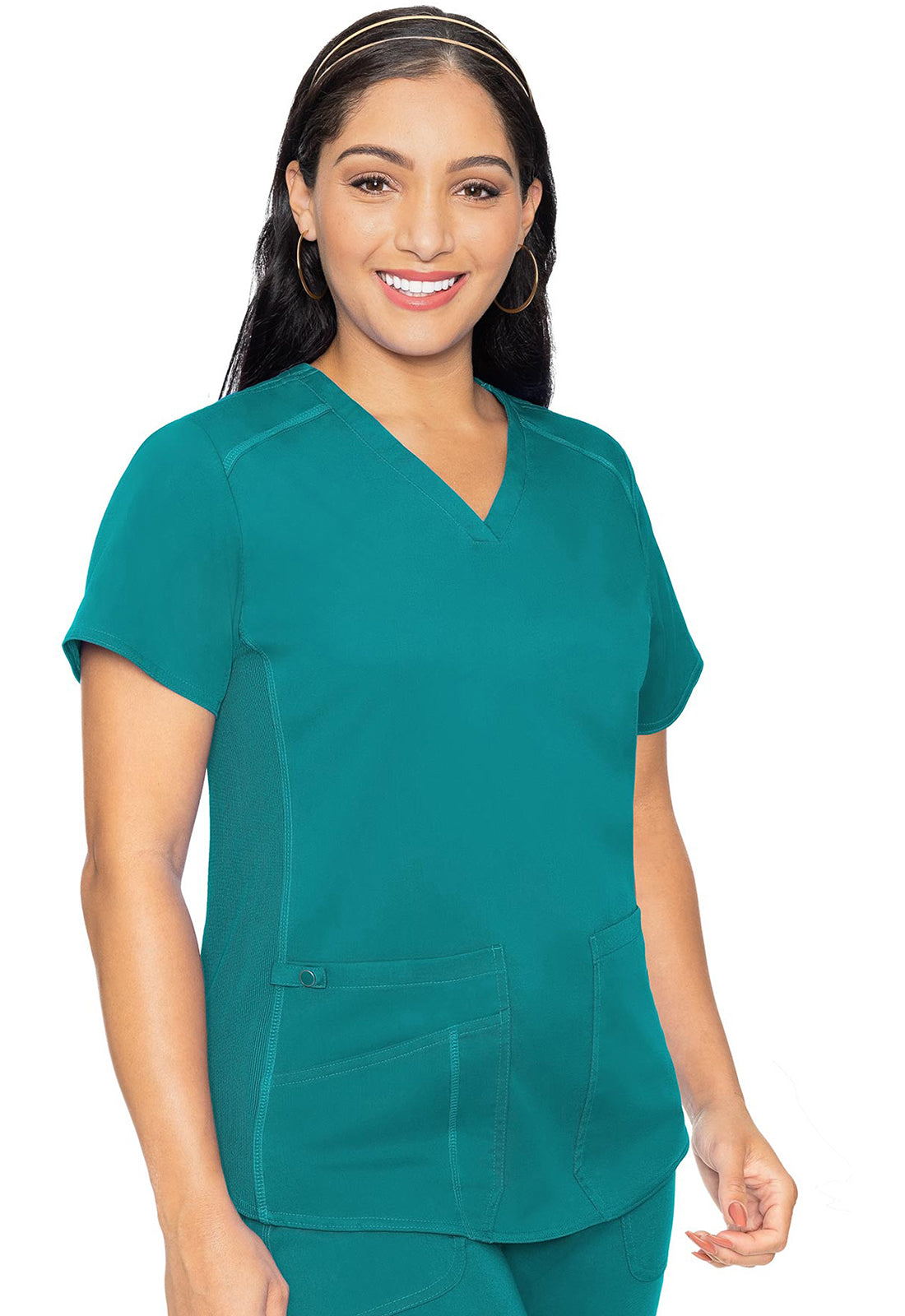 MedCouture Touch V-Neck Shirttail Scrub Top MC7459