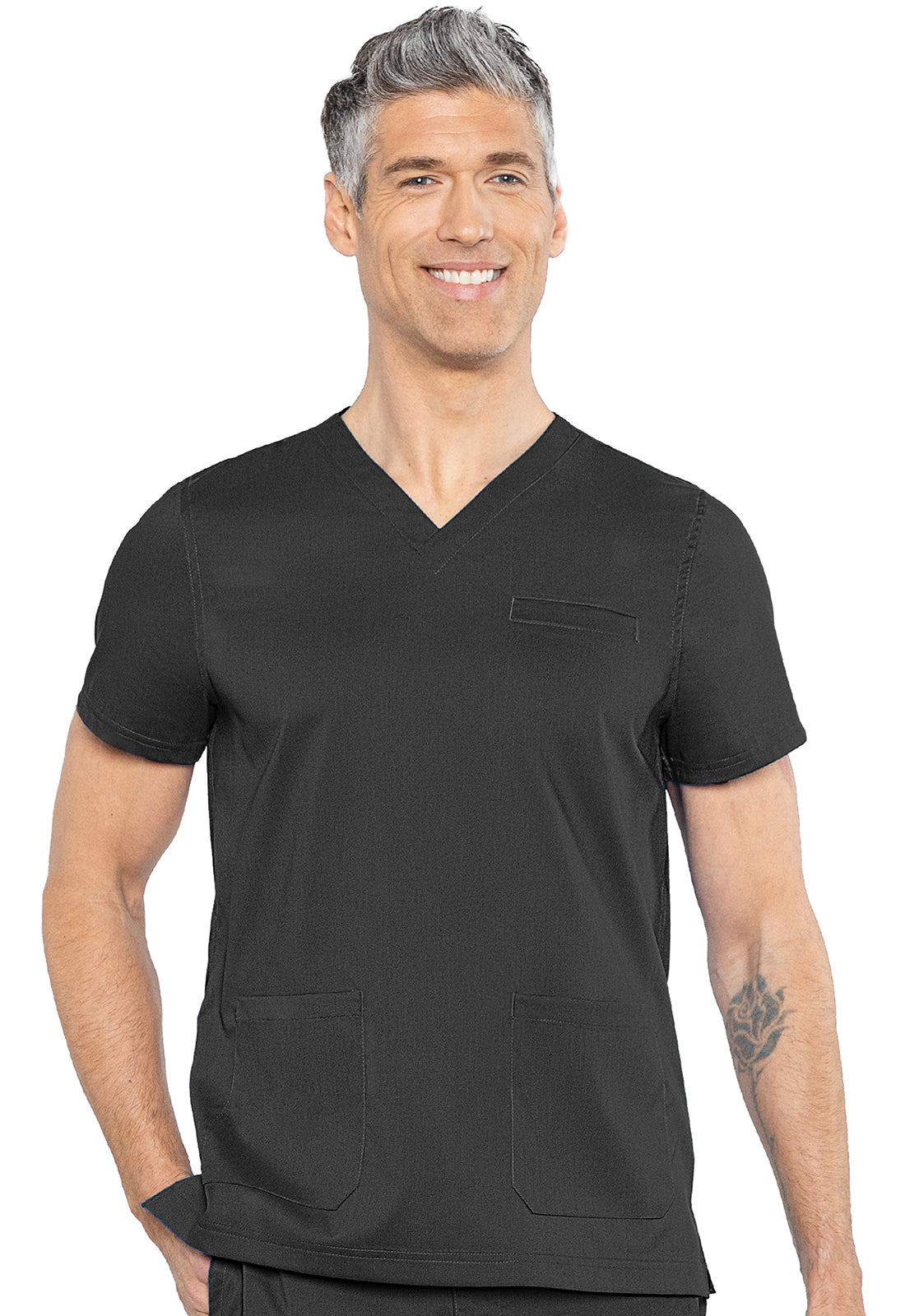MedCouture Rothwear Men's Neck Scrub Top MC7477