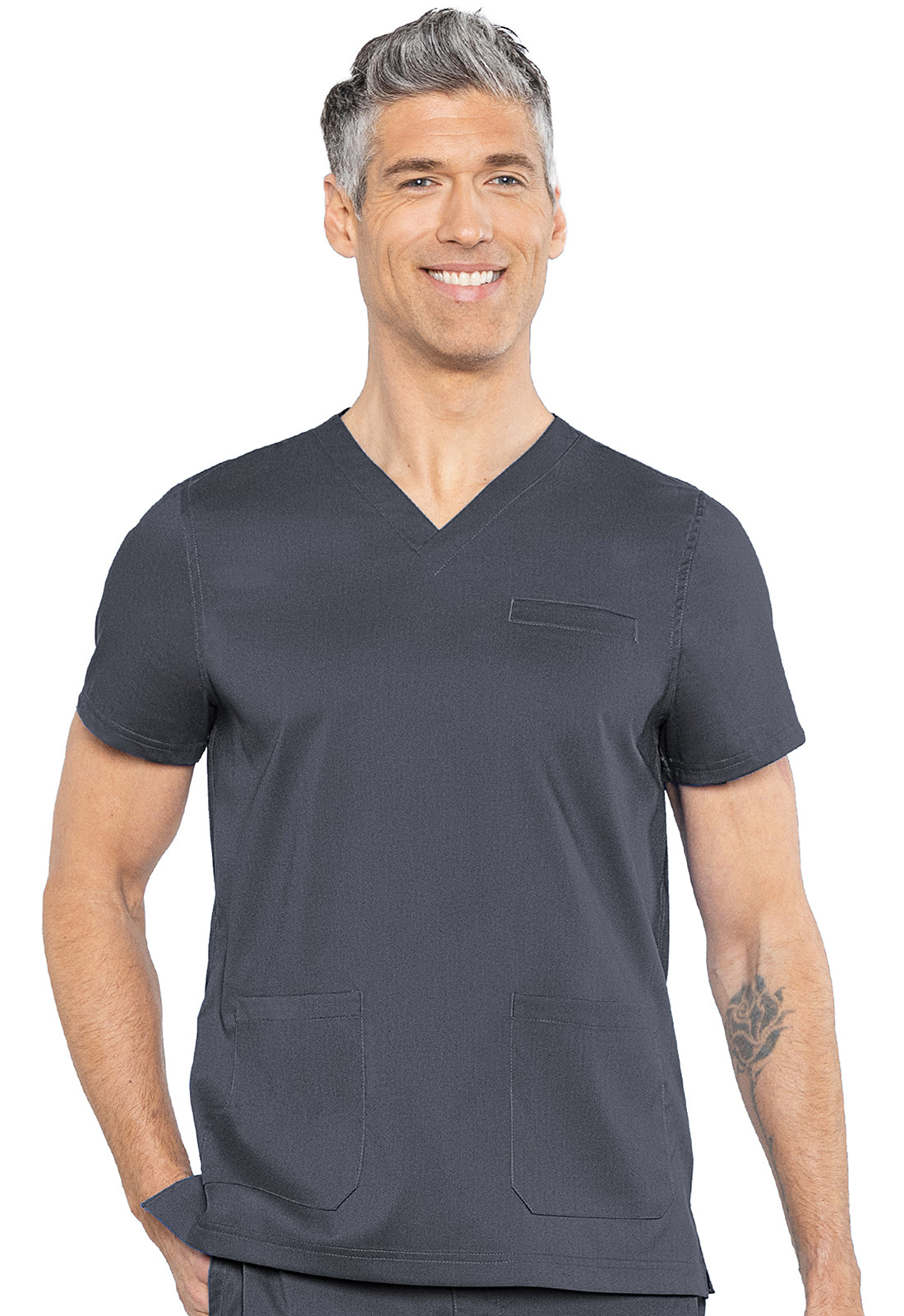 MedCouture Rothwear Men's Neck Scrub Top MC7477