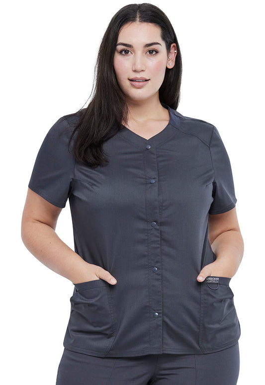 Cherokee Revolution Women's Snap Front Scrub Top WW622