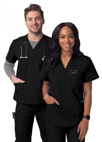 Adar Unisex 3-Pocket Scrub Top S8304